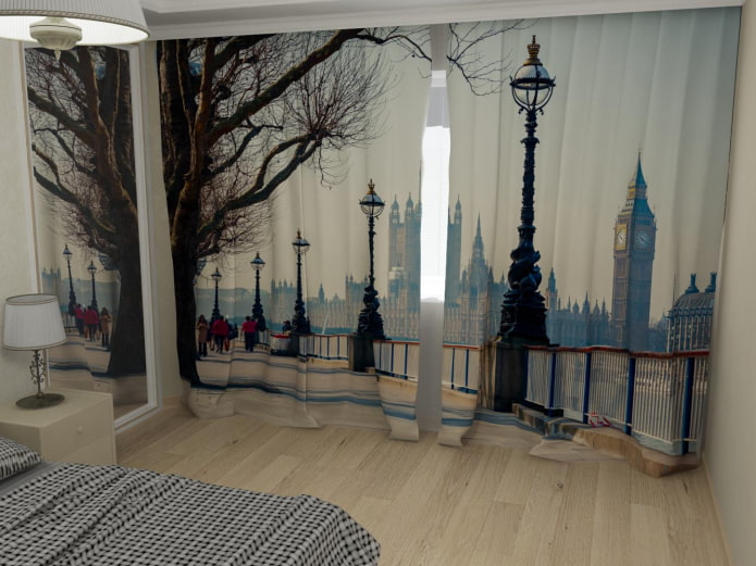 3D завеси в спалнята