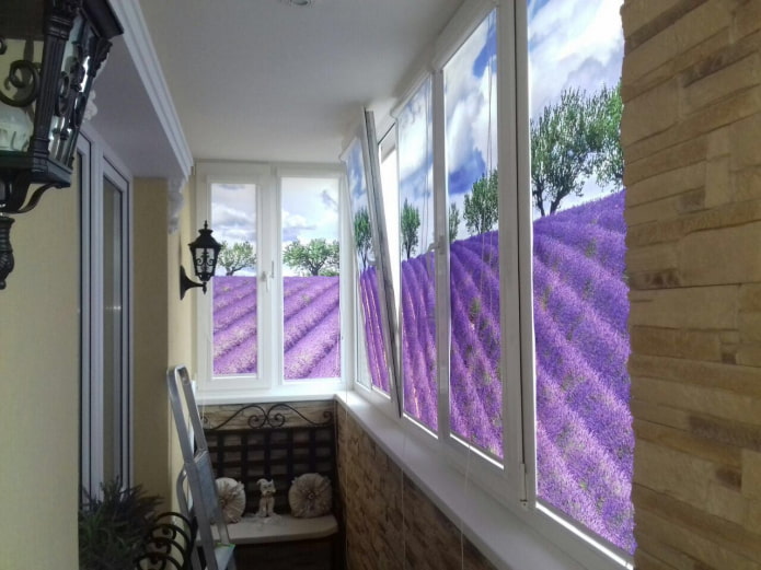 3D ролетни щори с изображения на провансалски полета