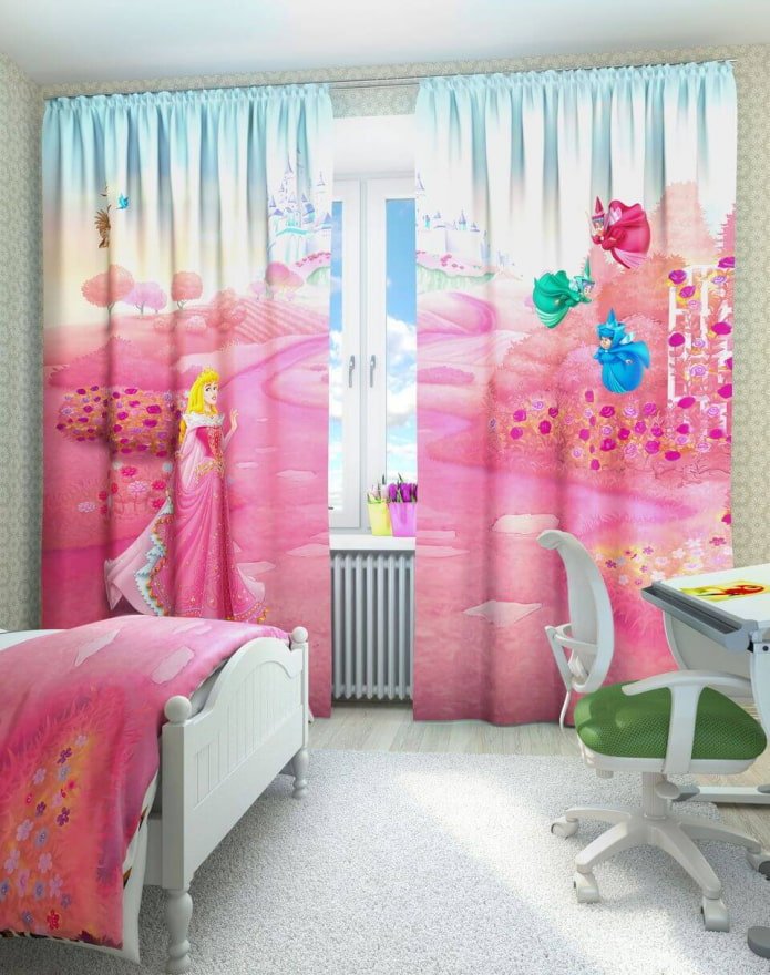 3D завеси в детската стая