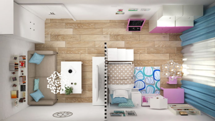 Хол с детска стая room