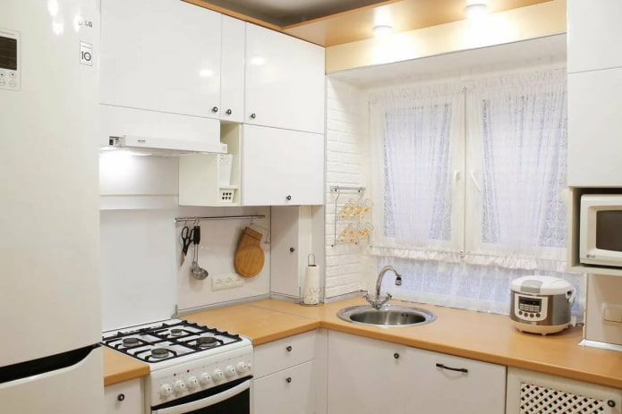кухненски интериор от 6 квадратни метра