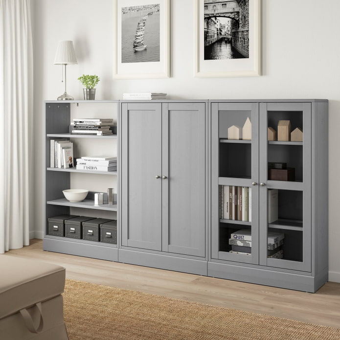 сиви мебели ikea