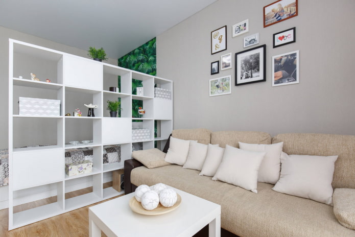 зониране с рафтове на ikea