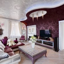Интериор в лилави тонове: комбинации, преглед по стаи, 70 снимки-8