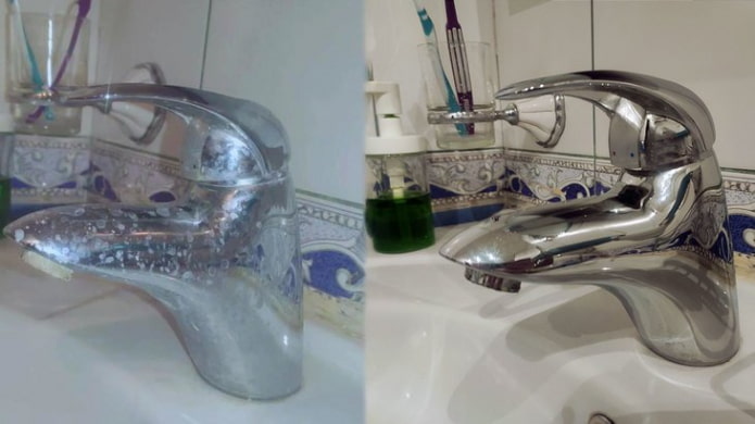Потупвайте преди и след почистване с vinegar