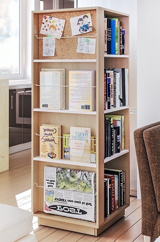 поставка за книги в интериора