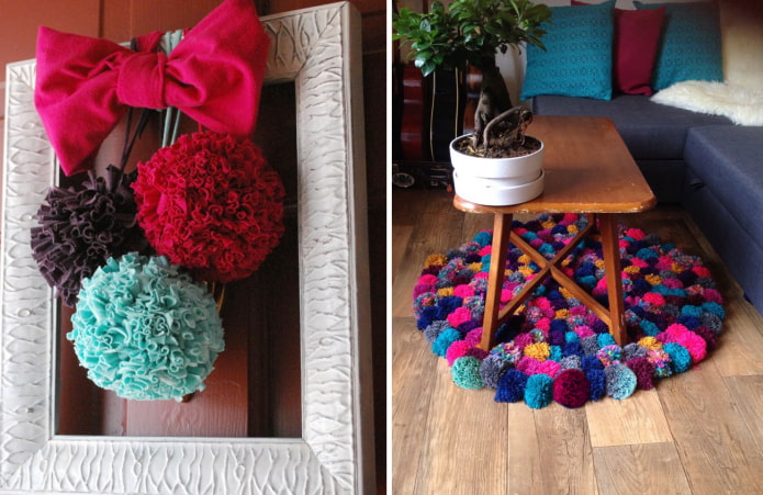 Pom-poms от стари неща