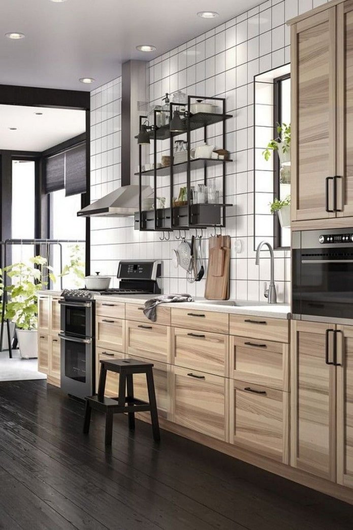 кухня от масивно дърво на ikea