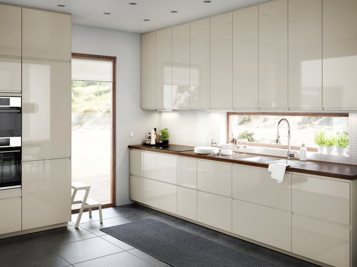Ikea glossy kitchen