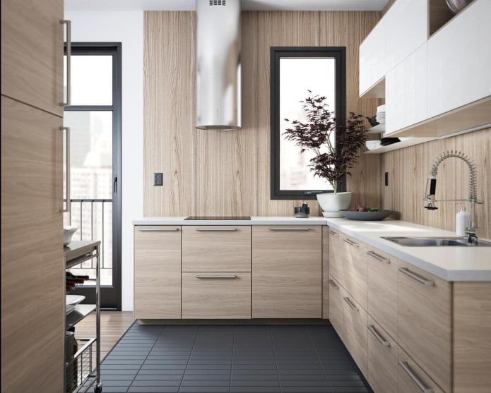 светла кухня mdf