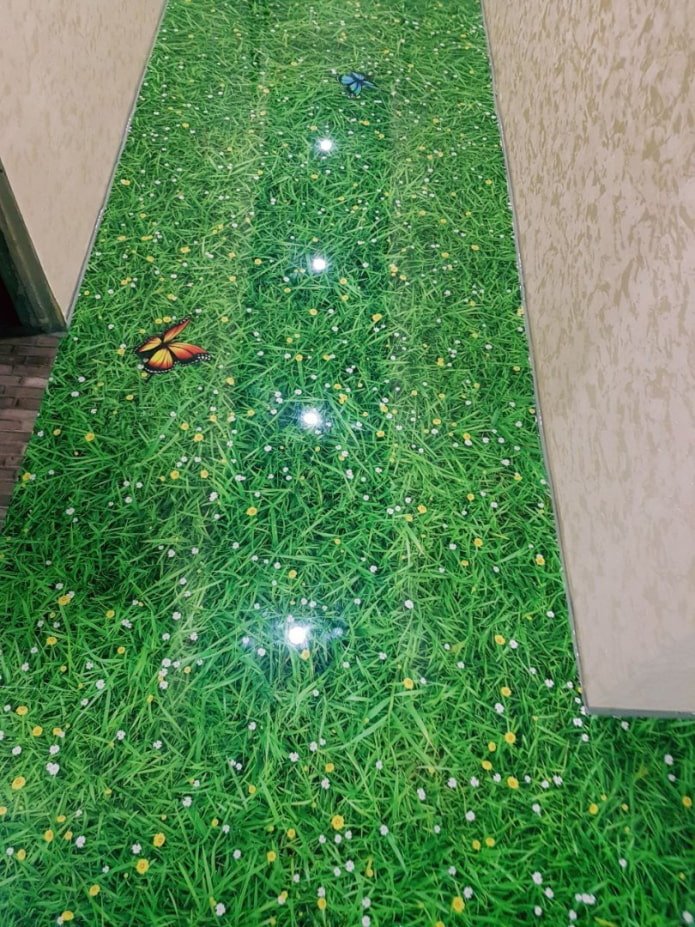 3D под в коридор