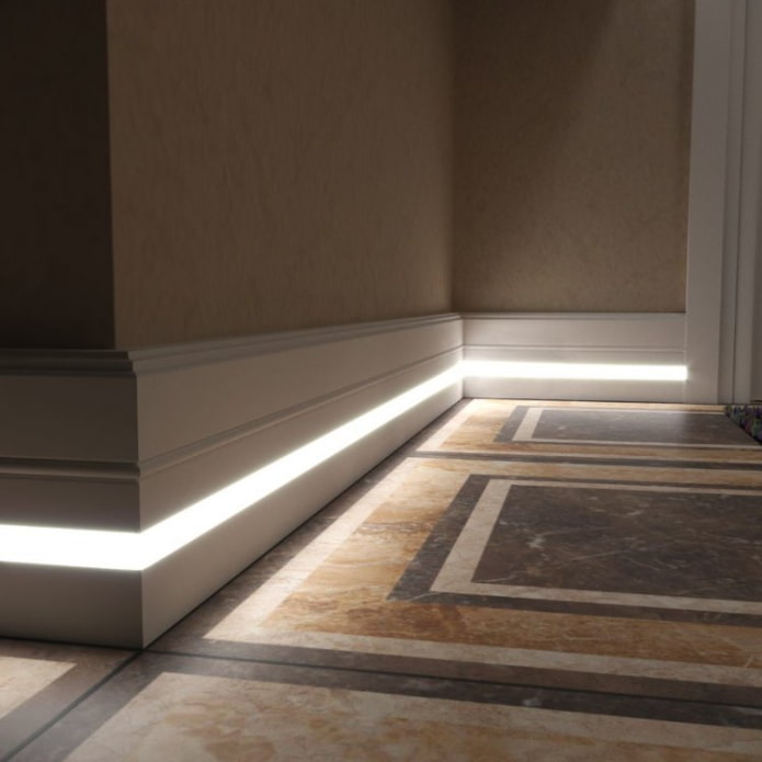 подово осветление с LED лента в интериора