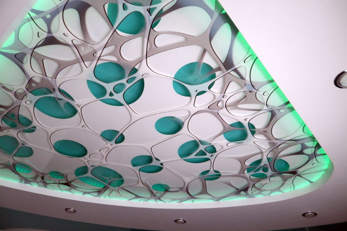 разтегната тъкан с 3D перфорация