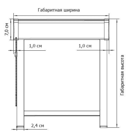система UNI2 (изчисляване на ширината на завесата)