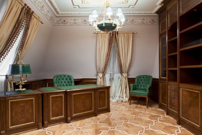 капандури с пердета в класически стил