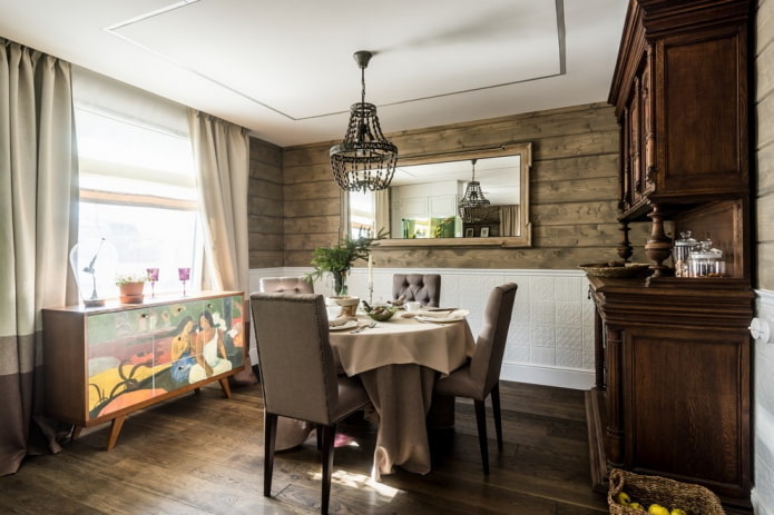 interior design in рустик стил