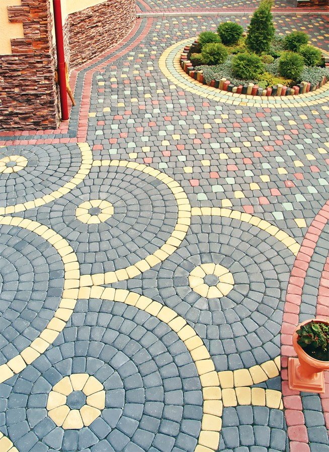 тротоарни плочки с шарки