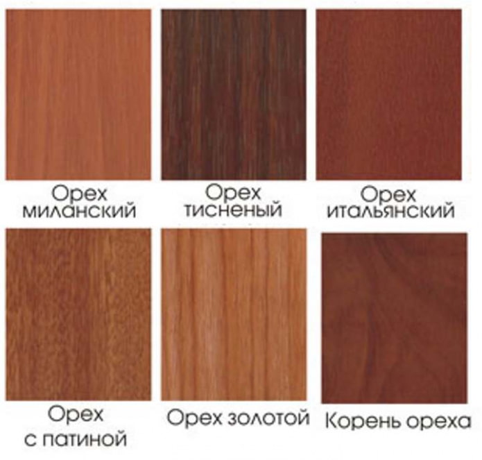 нюанси цвят орех