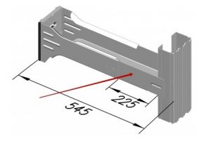 Кронштейн складається з двох елементів