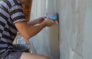 Крок 6 – нанесення шпателем вирівнюючого шару