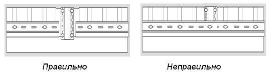 Правильний монтаж Н-профілю