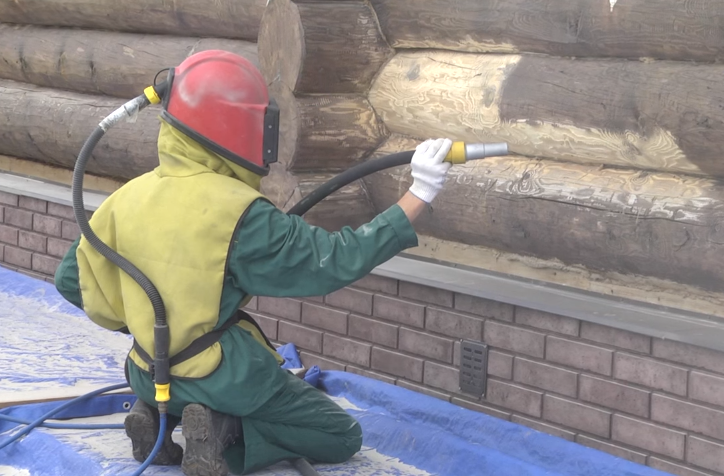 Абразивно-струминний спосіб шліфування деревини