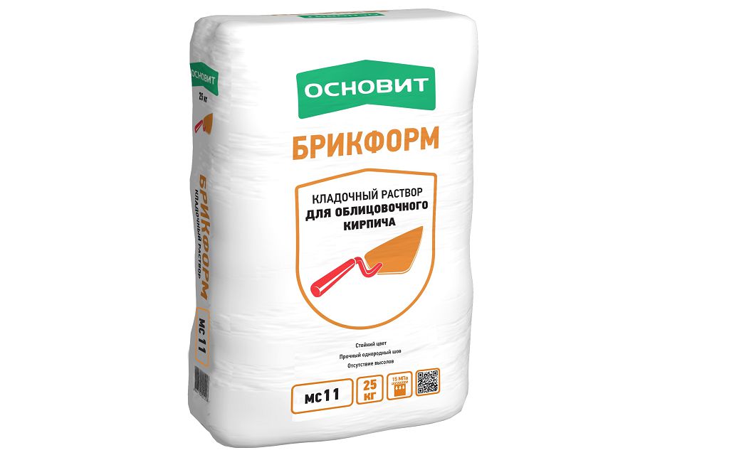 Кольорова кладочна суміш Основіт БРІКФОРМ МС11 сіра