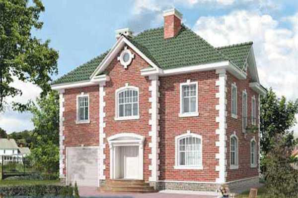 Фасад будинку в англійському стилі