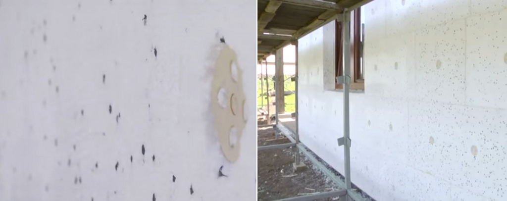 Кріплення плит дюбелями