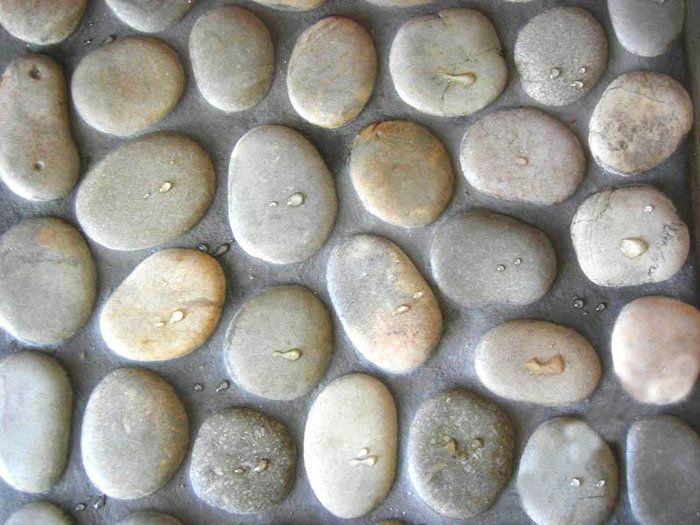 Галька, оздоблення цоколя