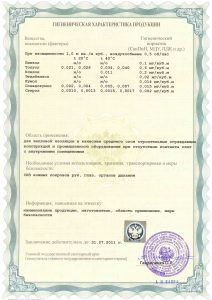 Гігієнічна характеристика виробів