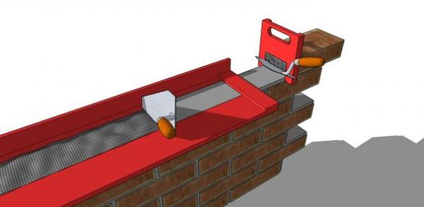 Цегляна кладка з заводськими кріпленнями