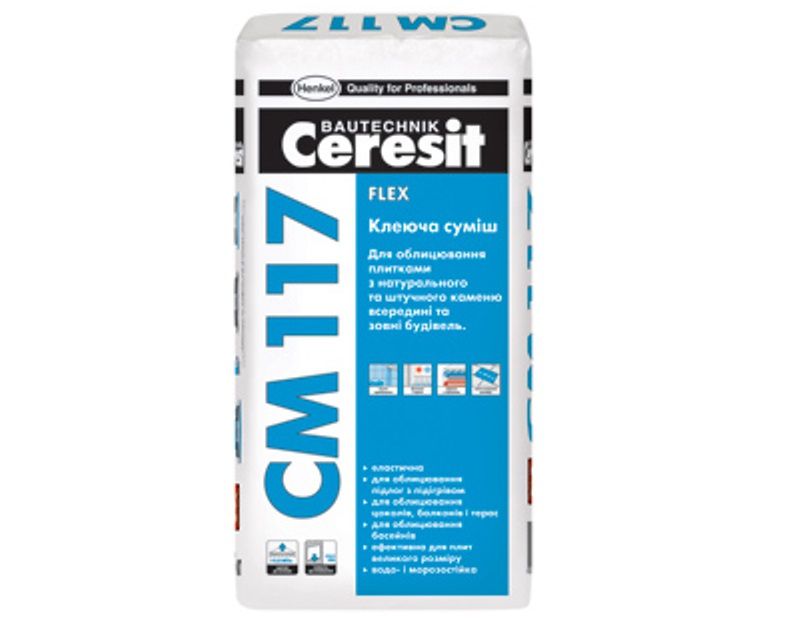 Клей для натурального каменю - Ceresit CM 117