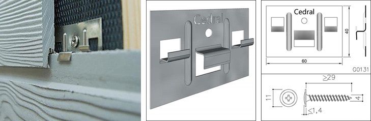 Затискач і гвинт з нержавіючої сталі