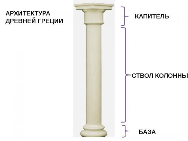 Колона та її складові елементи