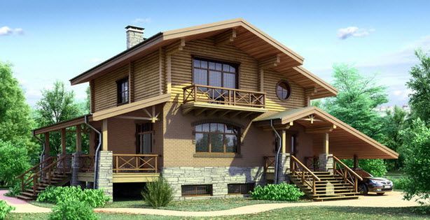 Комбінований будинок-шале