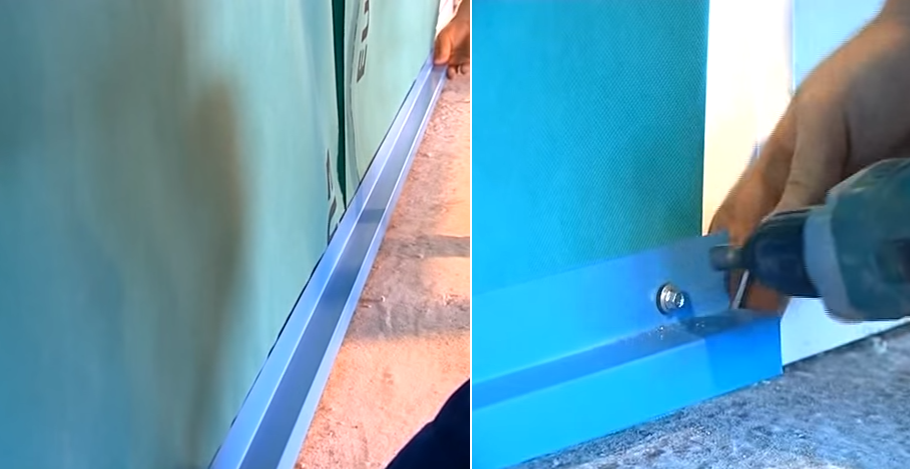 Кріплення планки плінтуса