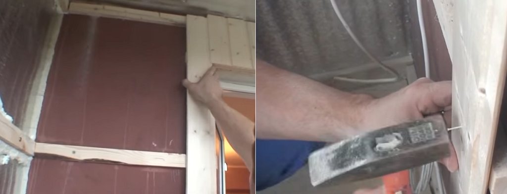 Кріплення панелей цвяхами