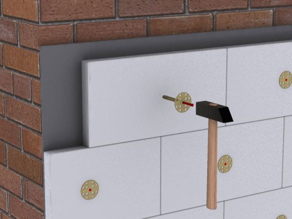 Кріплення пінополістиролу