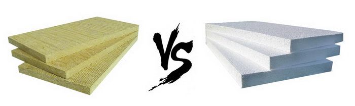 Мінеральна вата і пінополістирол