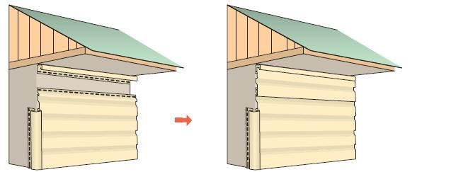Монтаж J-профілю та останньої панелі