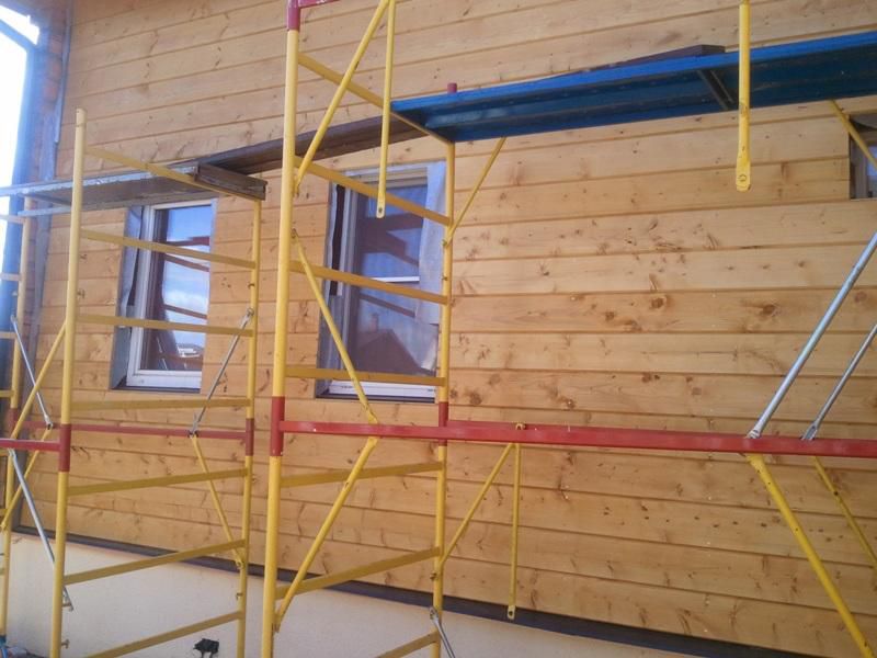 Монтаж імітації бруса