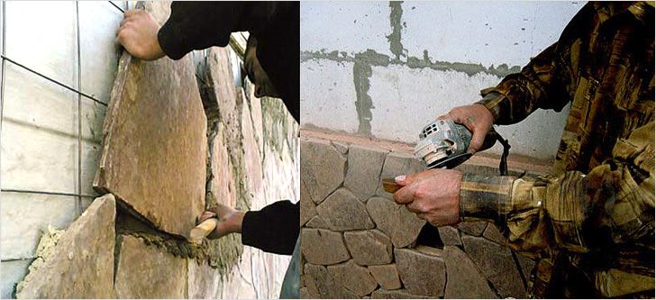 Монтаж натурального каменю