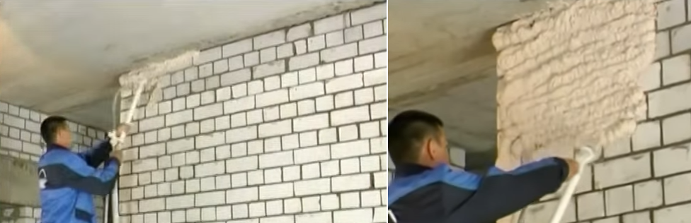 Нанесення штукатурки машинним способом