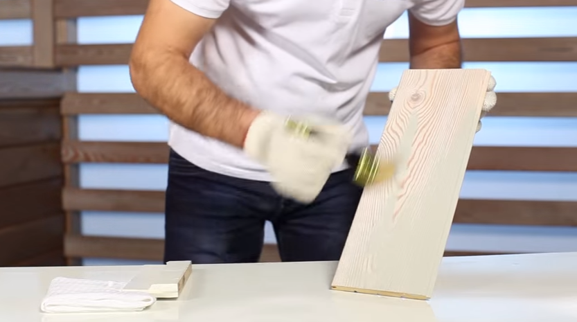 Наносимо фарбу на фото композицію димчастого кольору)