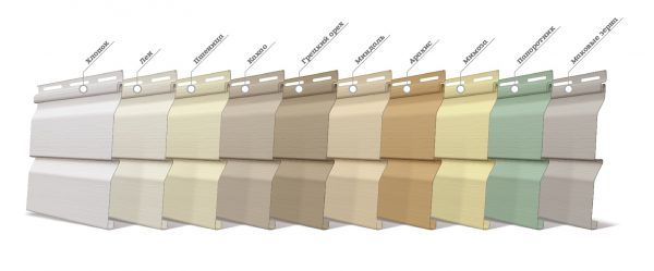 Деякі кольори сайдингу