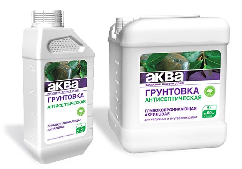 Часто у продажу можна зустріти акрилові проникаючі грунтовки з антисептичними добавками.