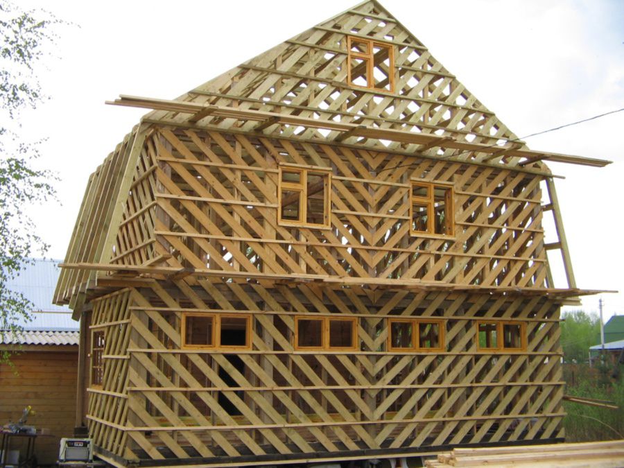 Обшивка фасаду дюймовою дошкою