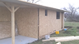 Обшивка каркаса OSB плитами