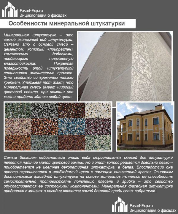 Особливості мінеральної штукатурки